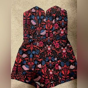H&M Conscious floral patterned romper.